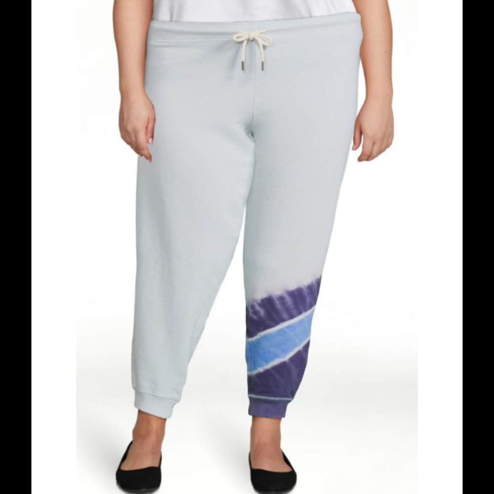 Time and Tru Sweatpants Joggers Blue Tie Dye Size XXXL Nwt 3x Drawstring Waist